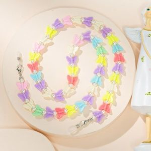 Butterfly Bead Glasses Chain Mask Holder